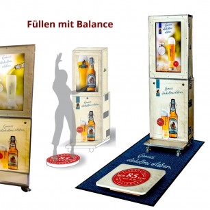 Bildschirm-Eventmodul  Bierglas füllen mit Balancehalten