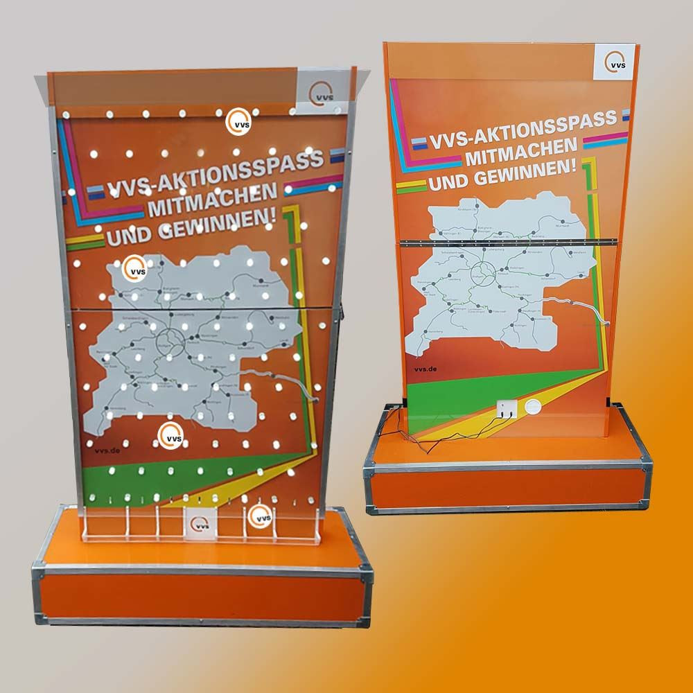  XL PLinko, Chiplabyrinth mit  Gewinntusch und beleuchtet