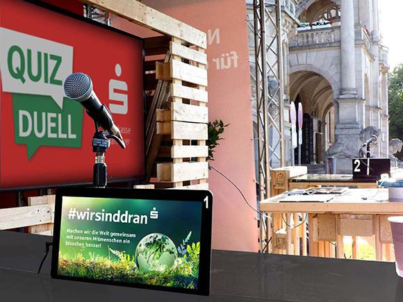 Bühnentaugliches Quiz-Spiel für Stadtfest, Fachmesse, Tag der offenen Tür