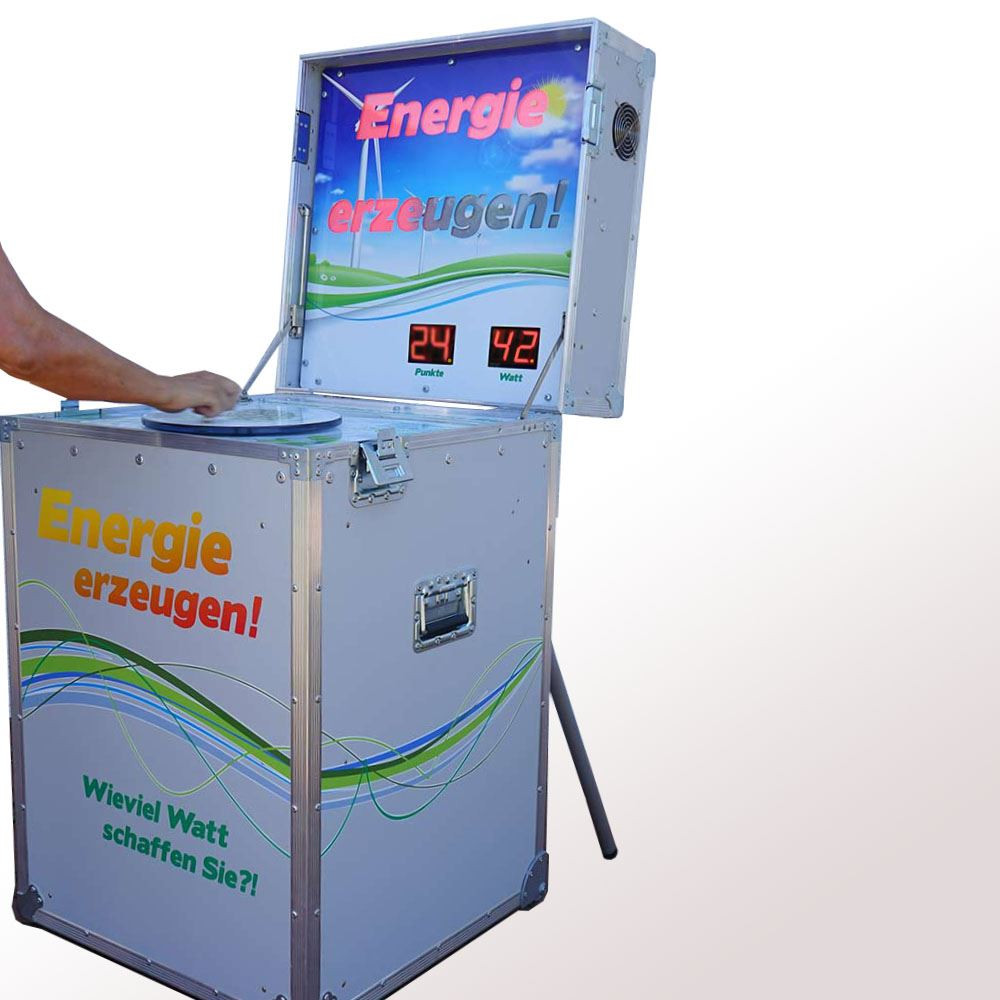 Aktives Eventspiel zum Thema Energie / Stromerzeugung
